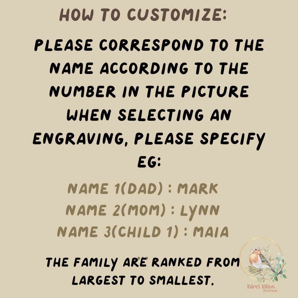 Custom Engraved Family Name Puzzle