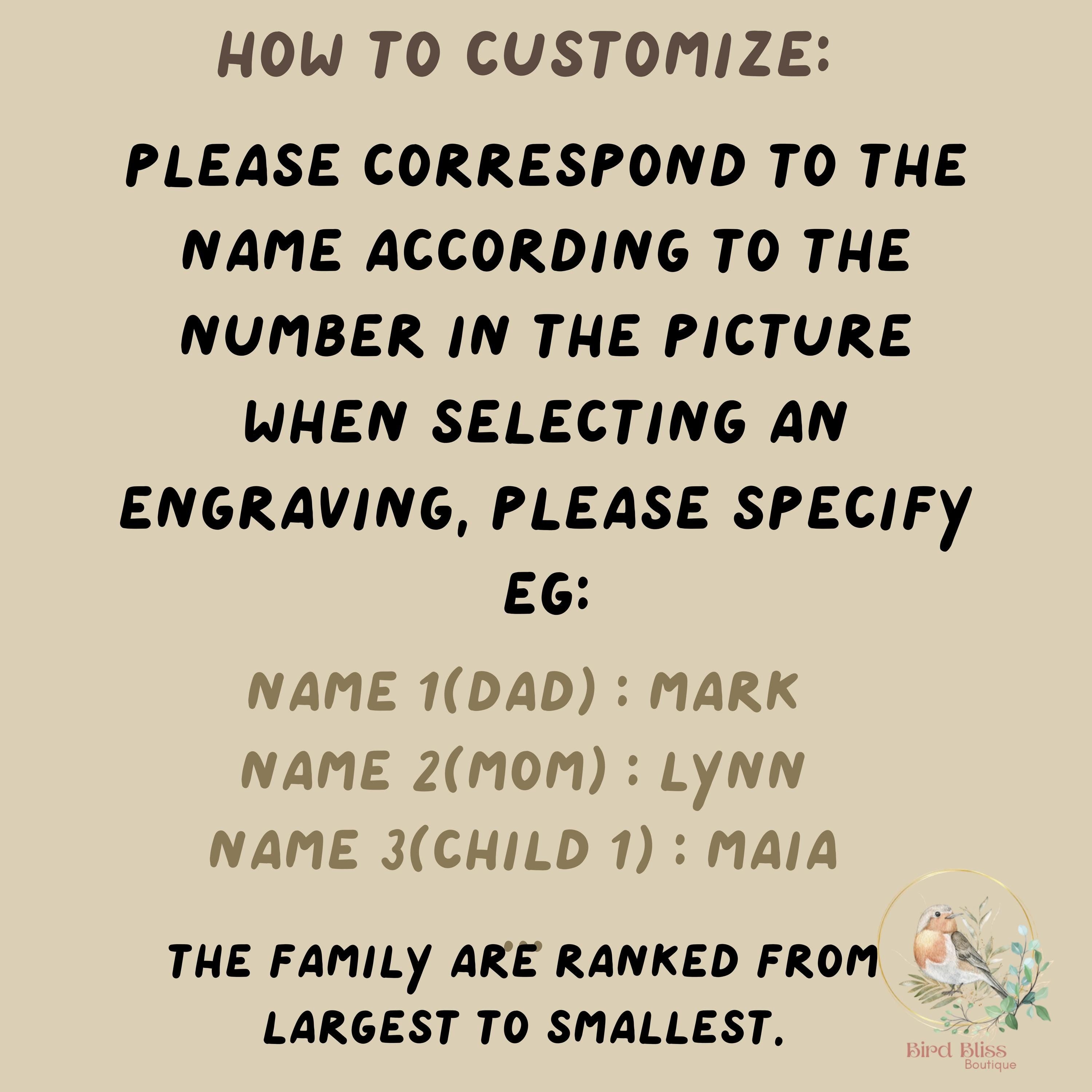 Custom Engraved Family Name Puzzle
