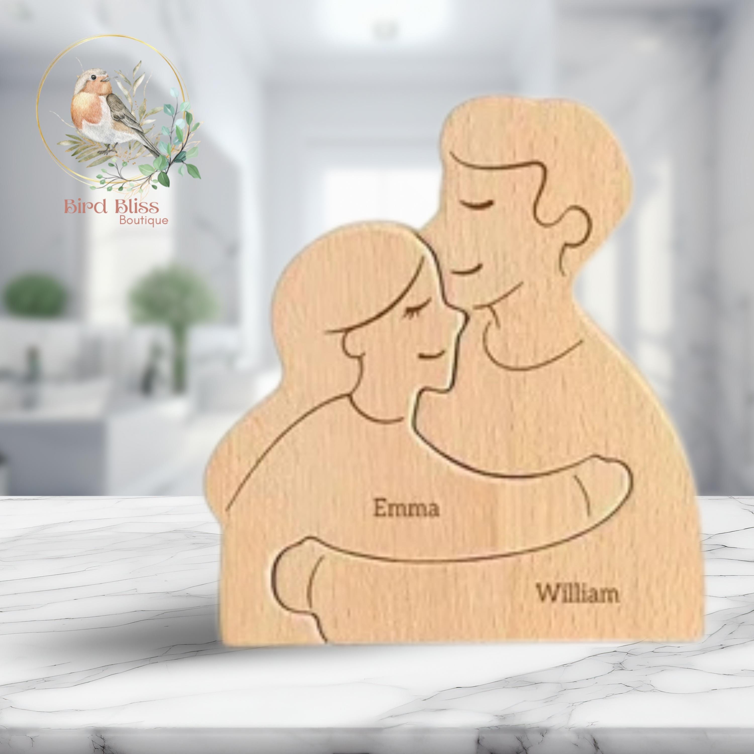 Custom Engraved Family Name Puzzle