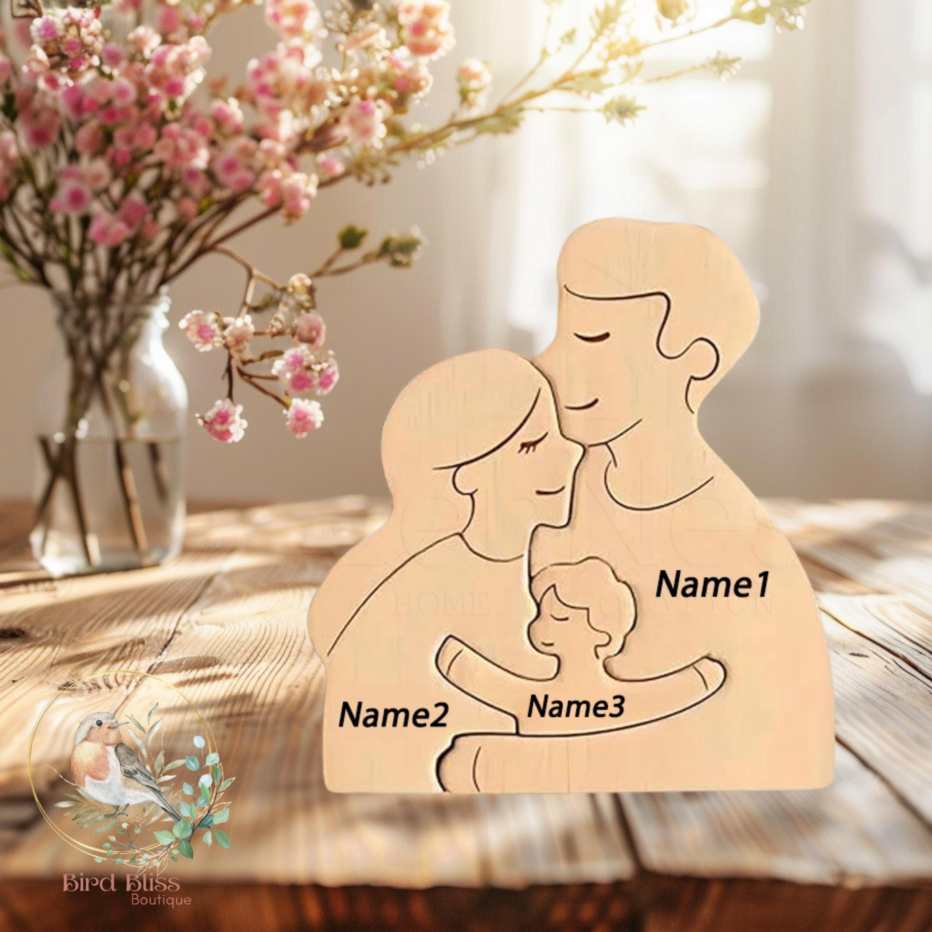 Custom Engraved Family Name Puzzle