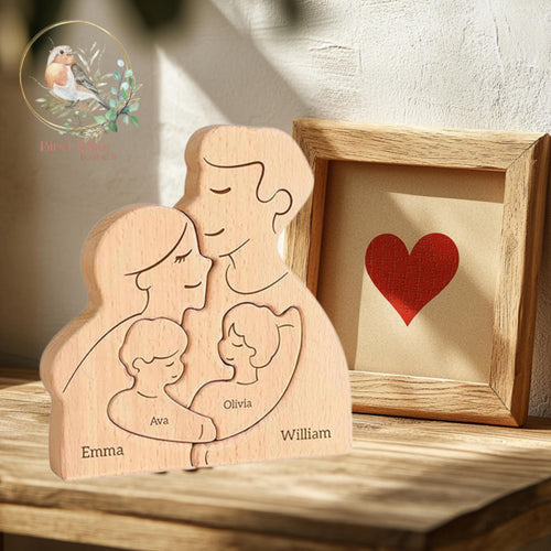 Custom Engraved Family Name Puzzle