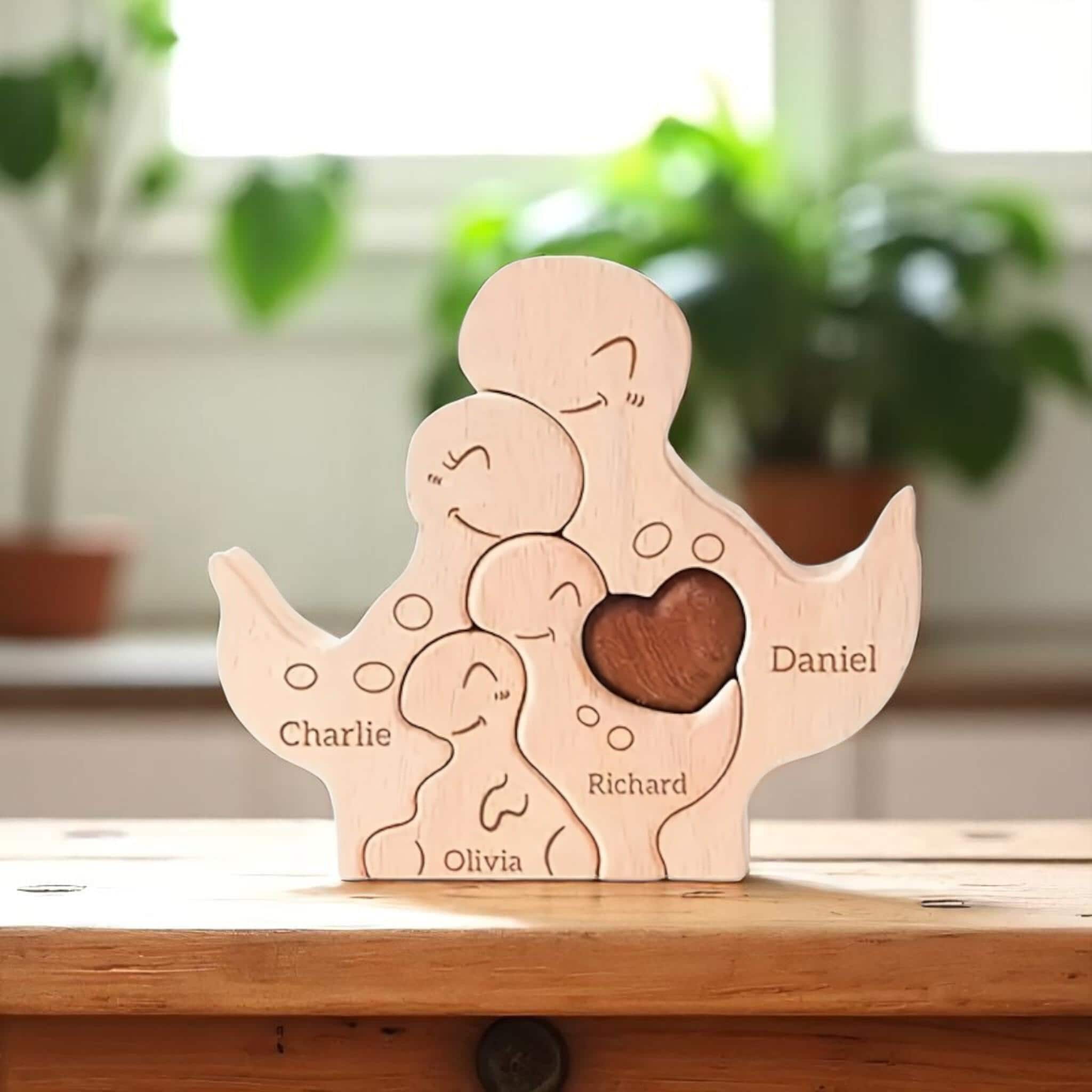 Personalized Dinosaur Family Puzzle