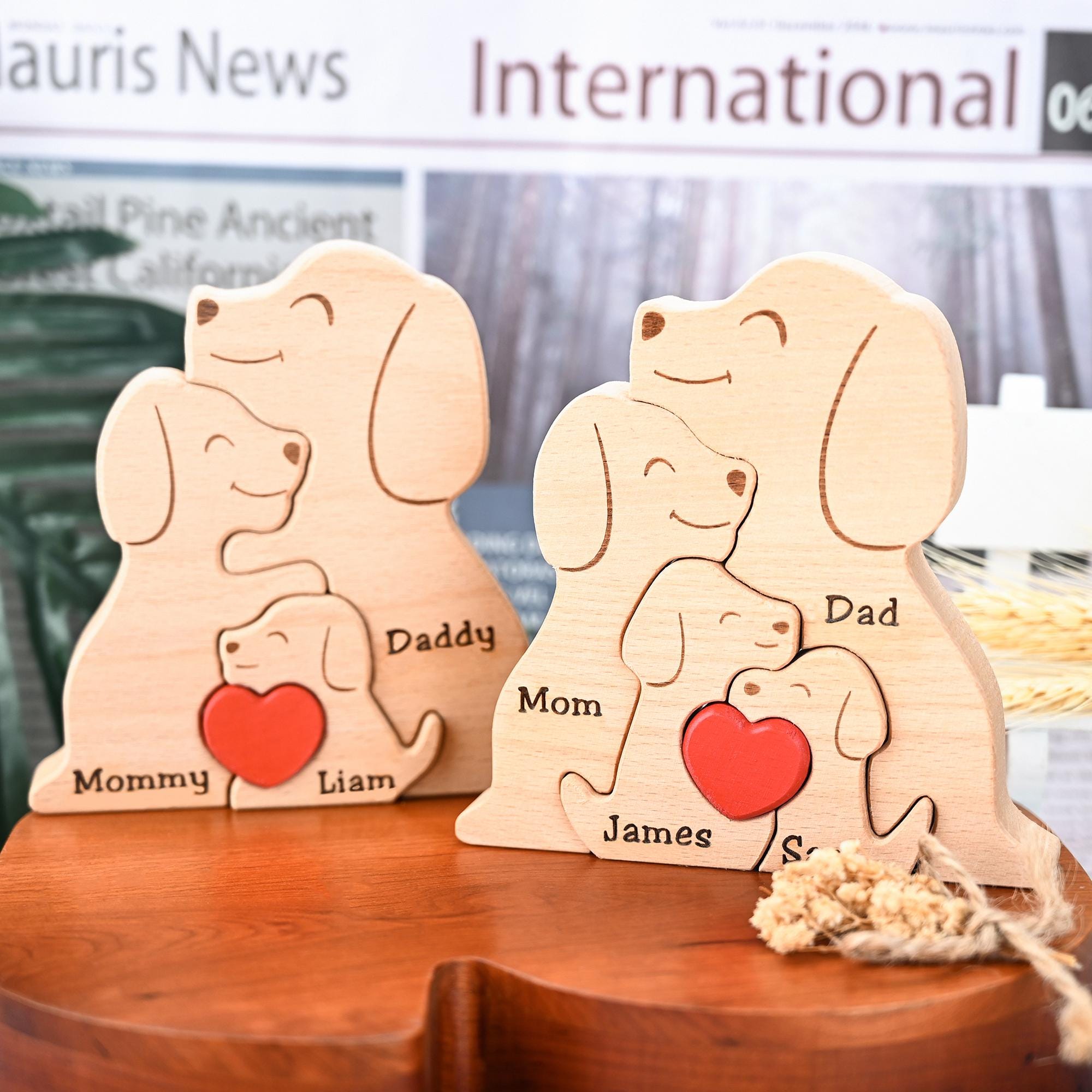 Custom Wooden Dog Puzzle