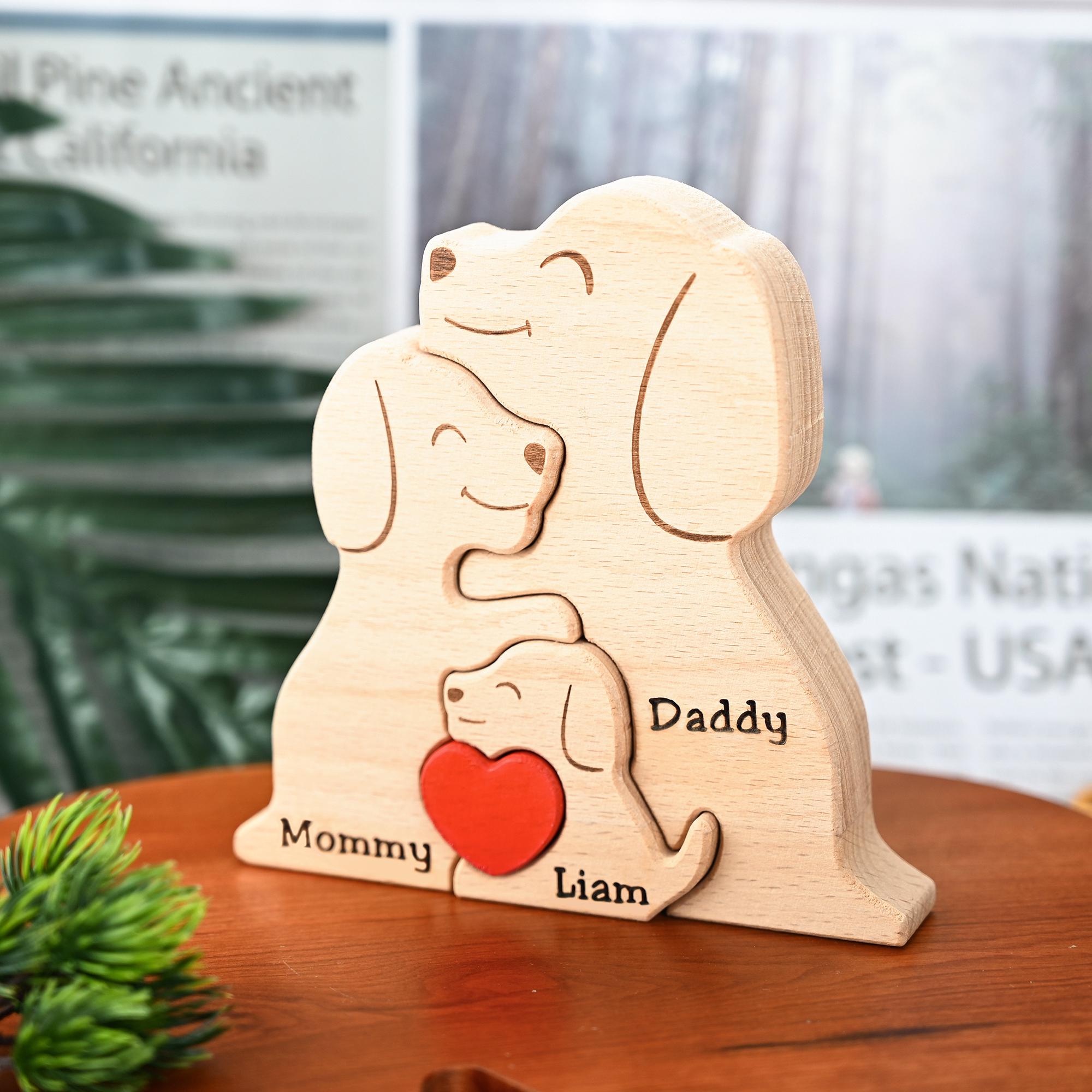 Custom Wooden Dog Puzzle