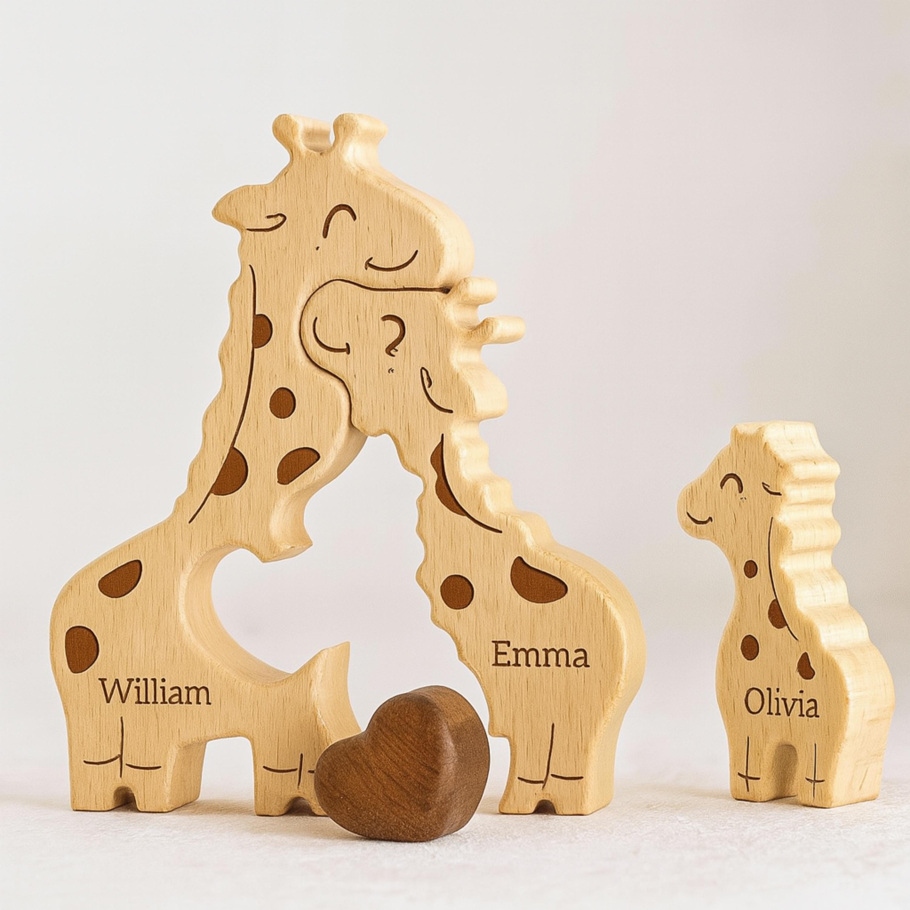 Personalized Safari Animal Keepsake Gift for Families