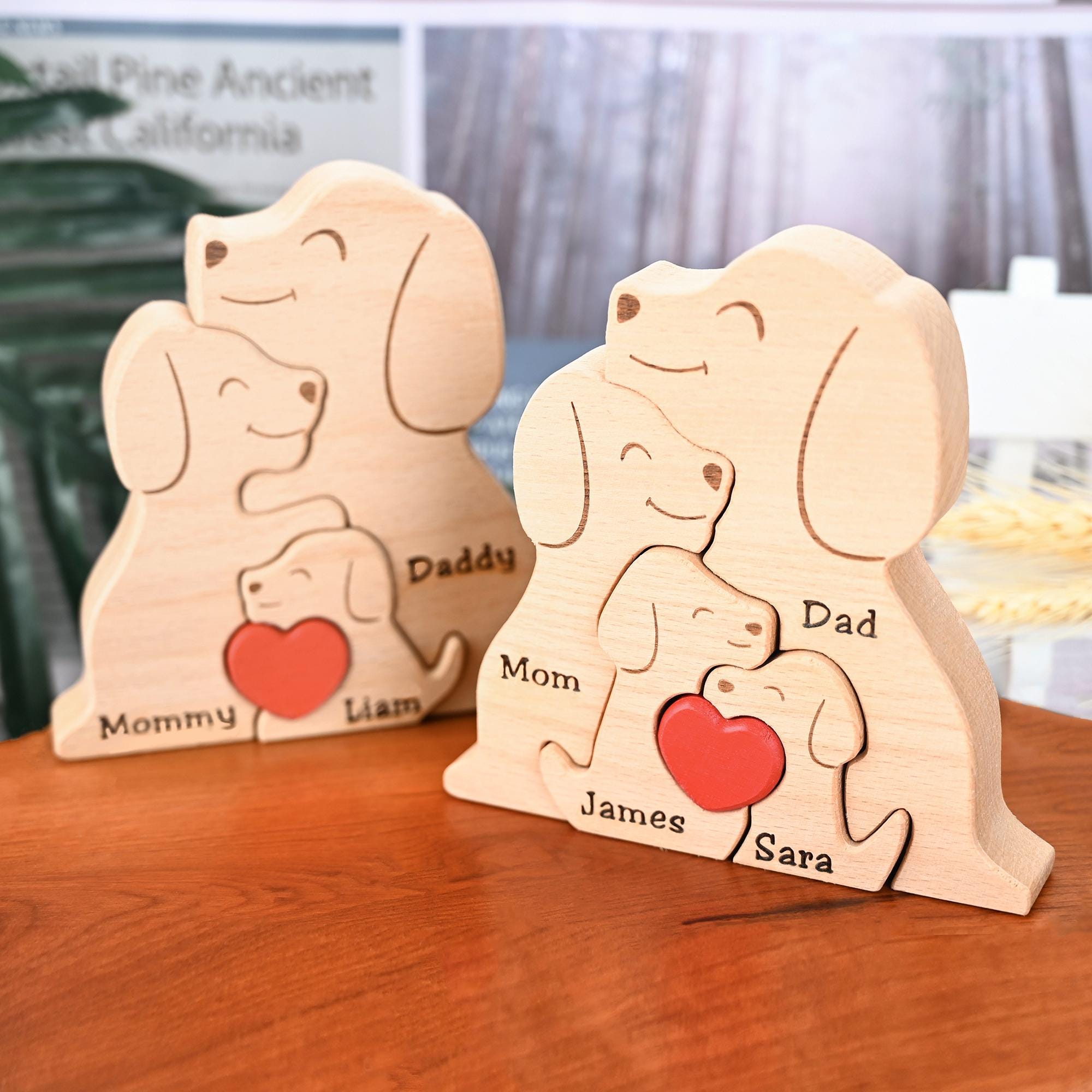 Custom Wooden Dog Puzzle