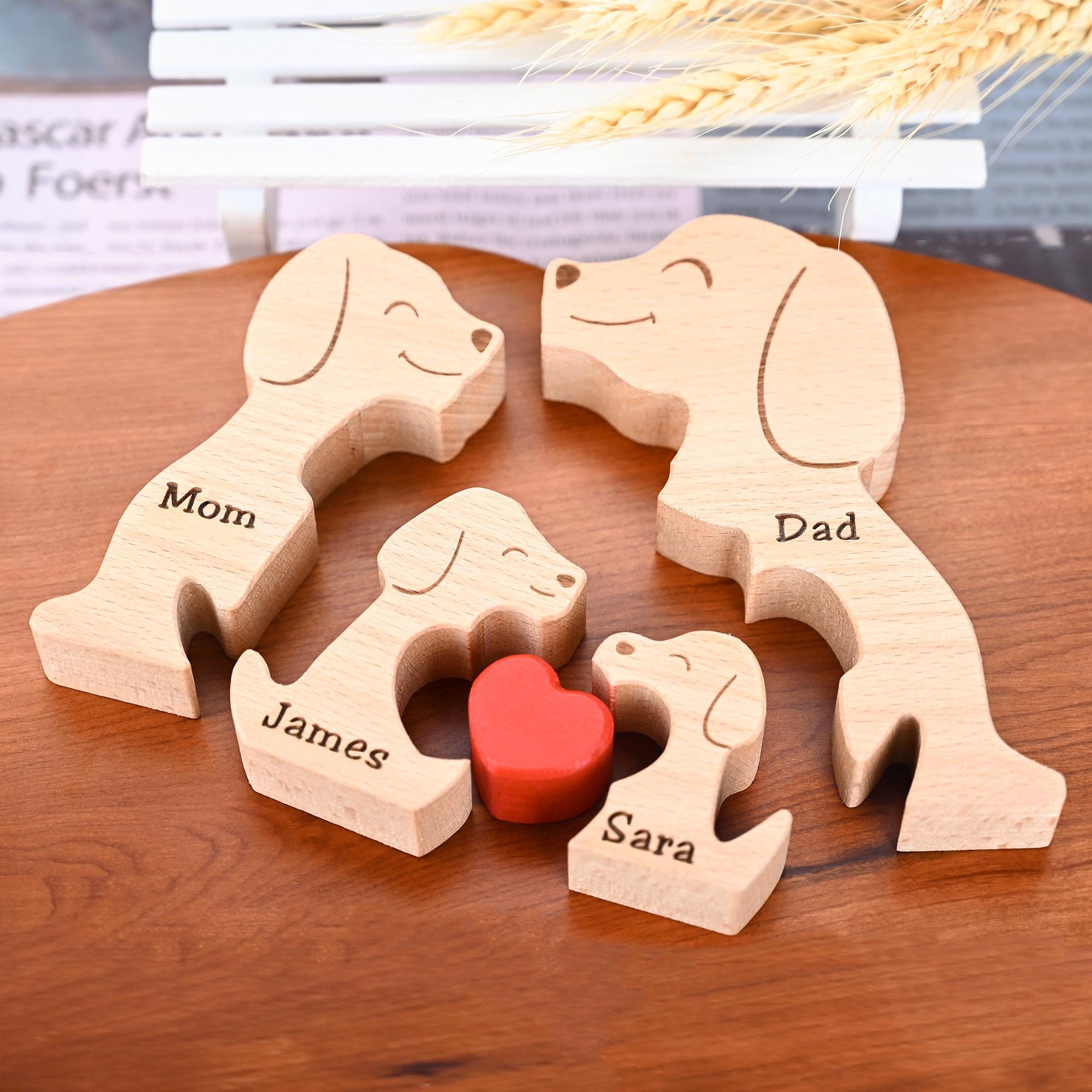 Custom Wooden Dog Puzzle