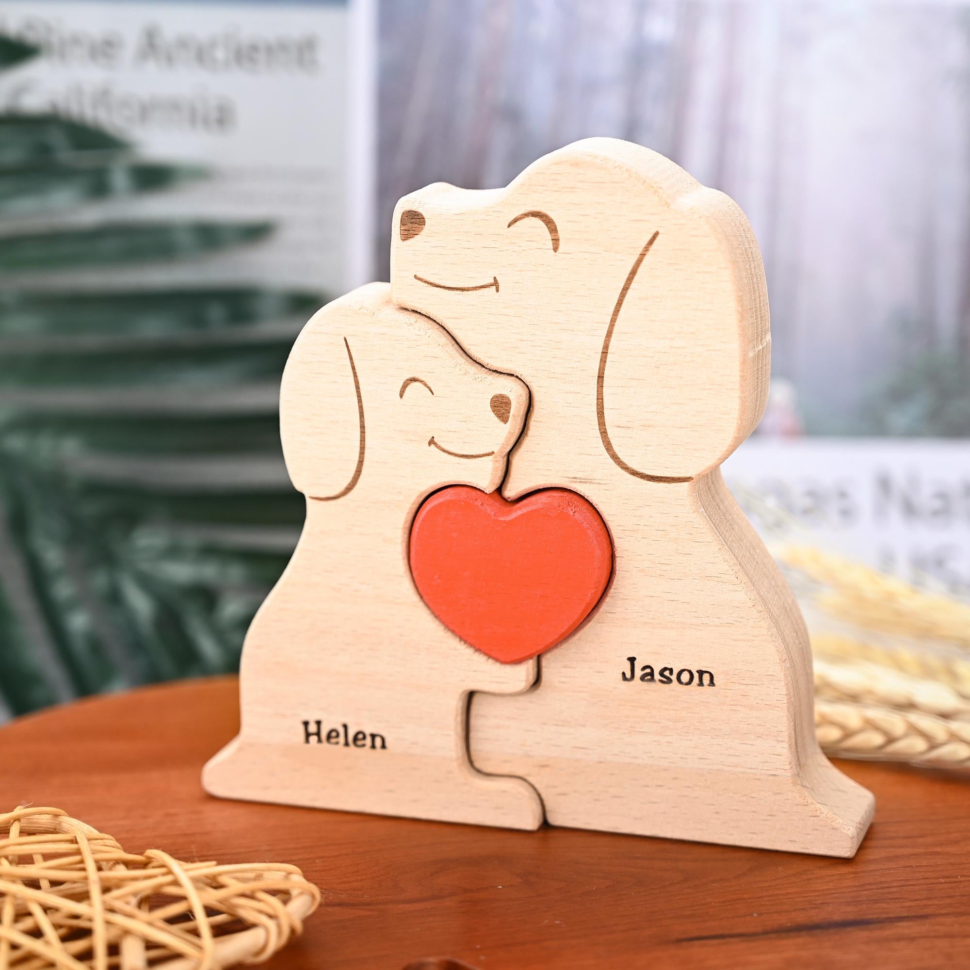 Custom Wooden Dog Puzzle