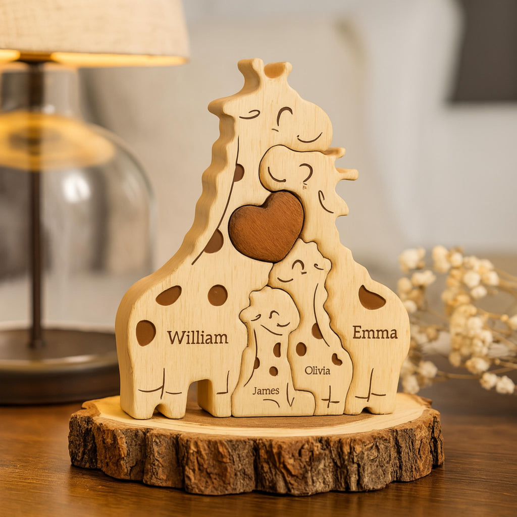 Personalized Safari Animal Keepsake Gift for Families