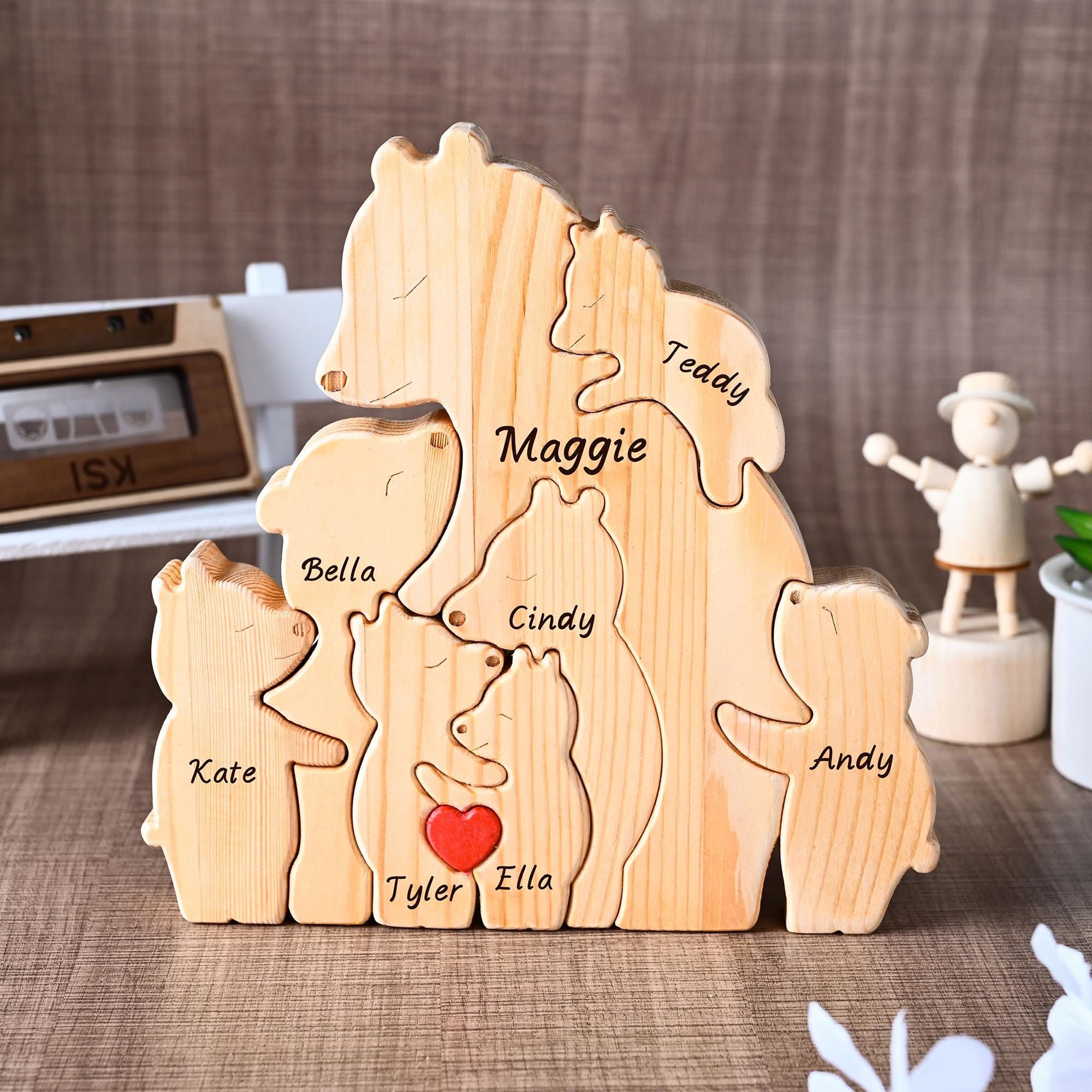 Personalized Mom and Baby Bear Puzzle