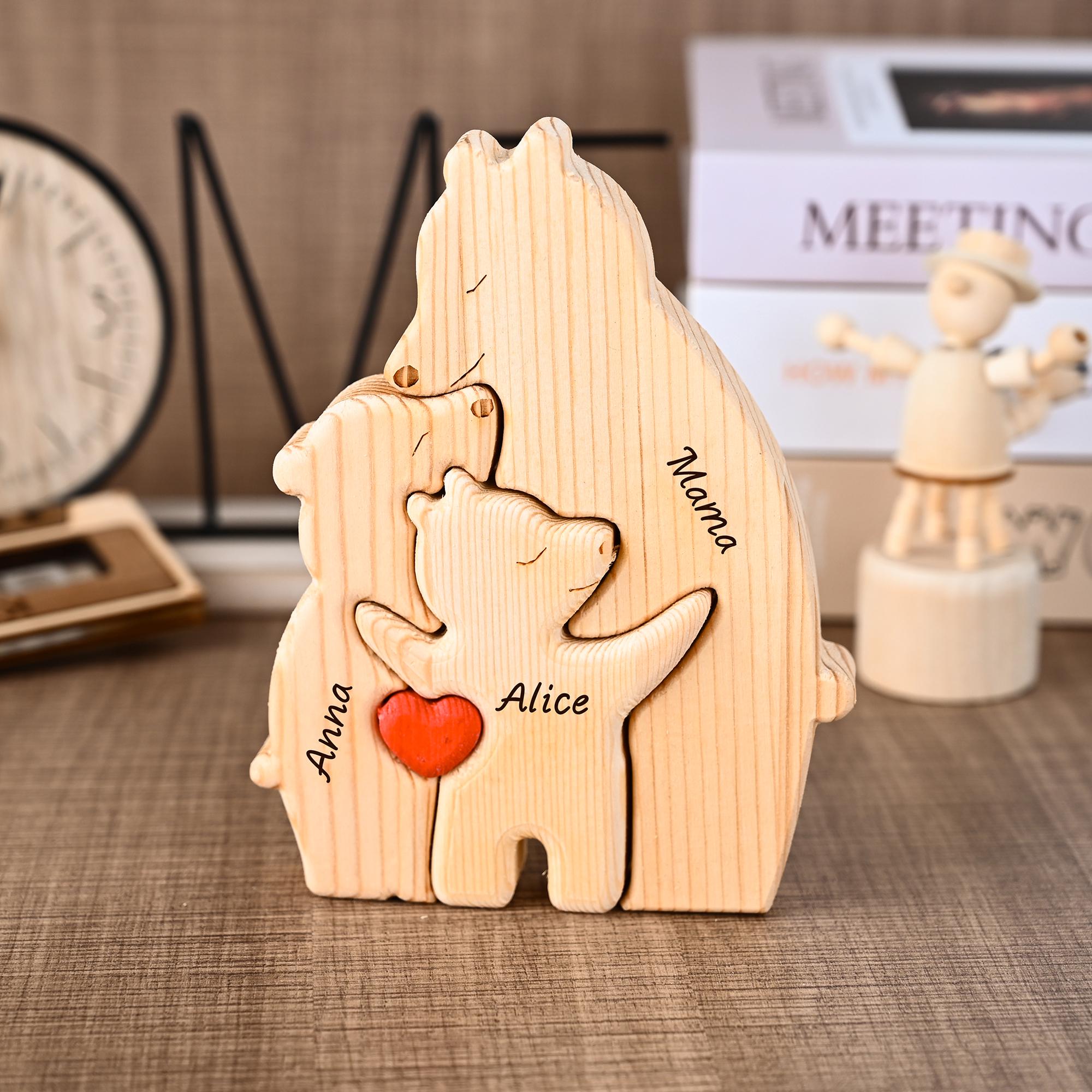 Personalized Mom and Baby Bear Puzzle