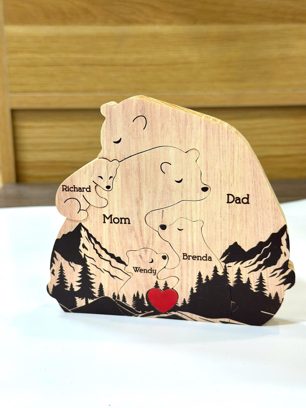 Personalized Hugging Bear Family New Version