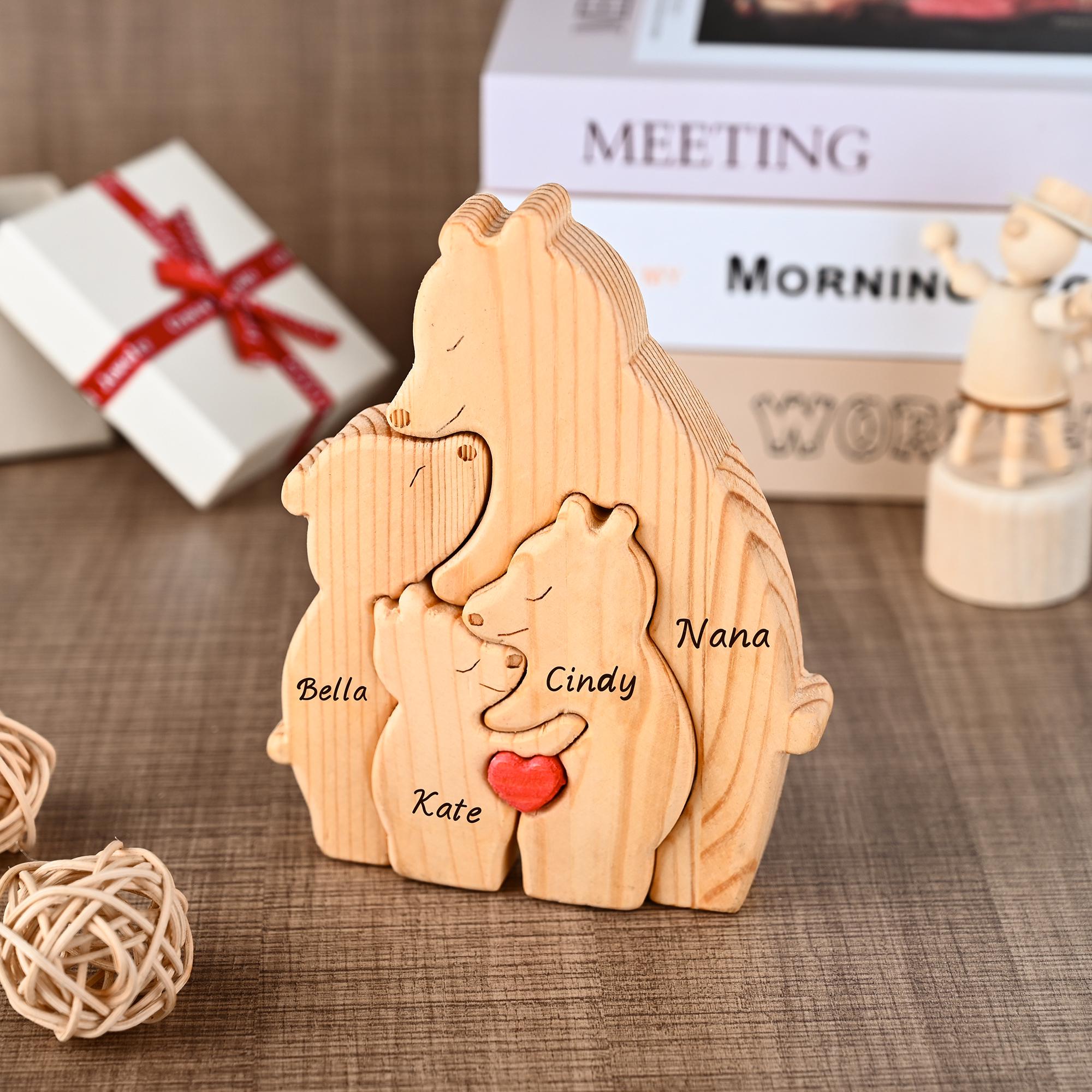 Personalized Mom and Baby Bear Puzzle