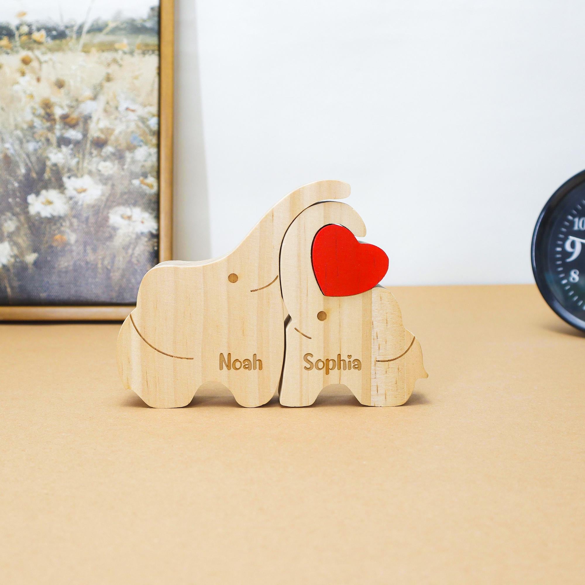 Personalized Wooden Elegant Family Puzzle