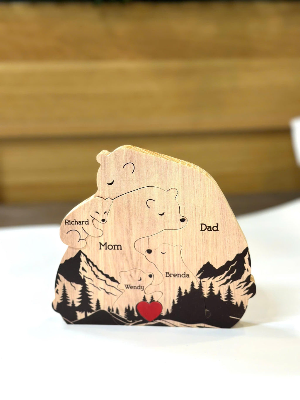 Personalized Hugging Bear Family New Version