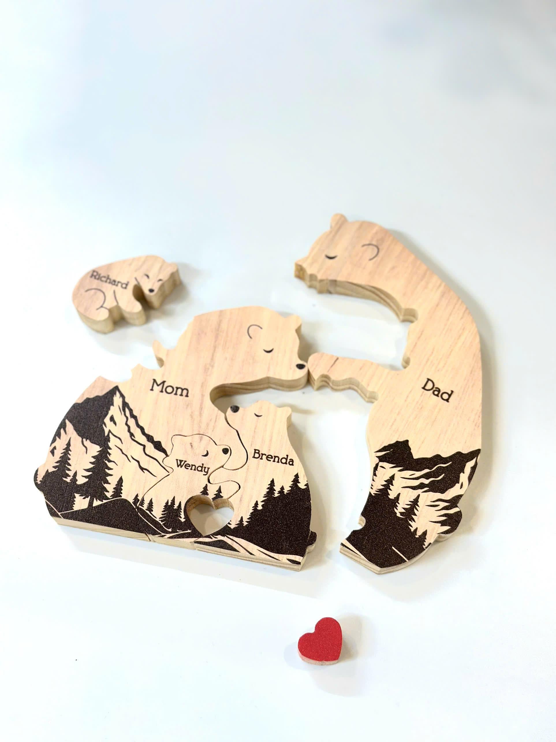 Personalized Hugging Bear Family New Version