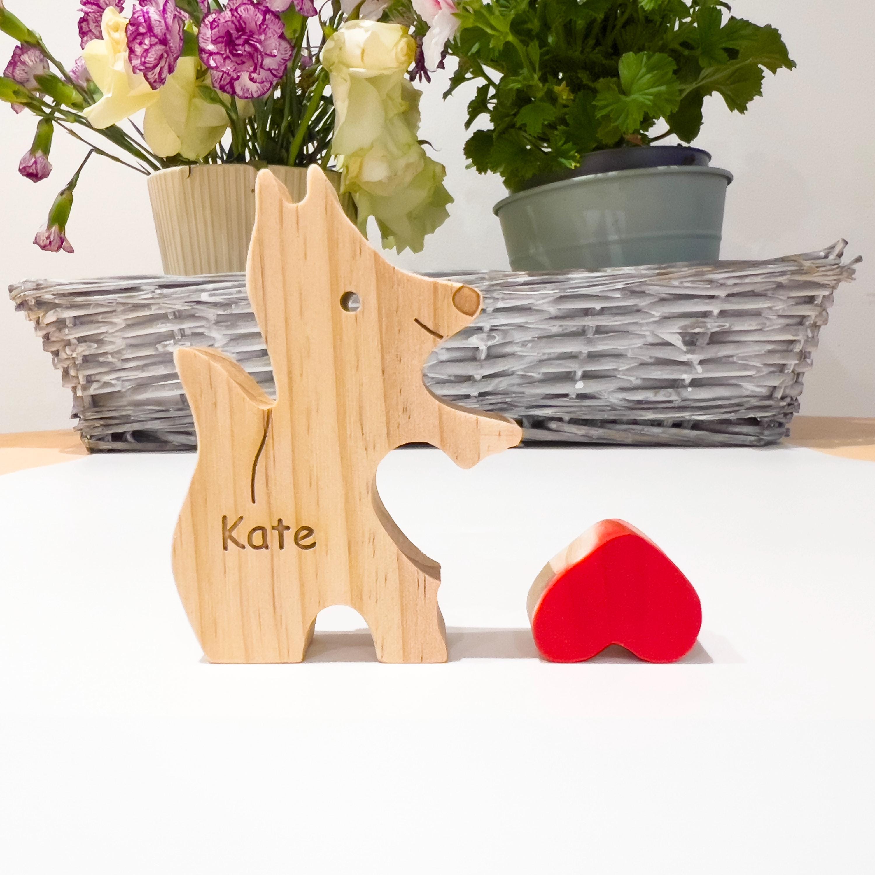 Wooden fox family jigsaw puzzle