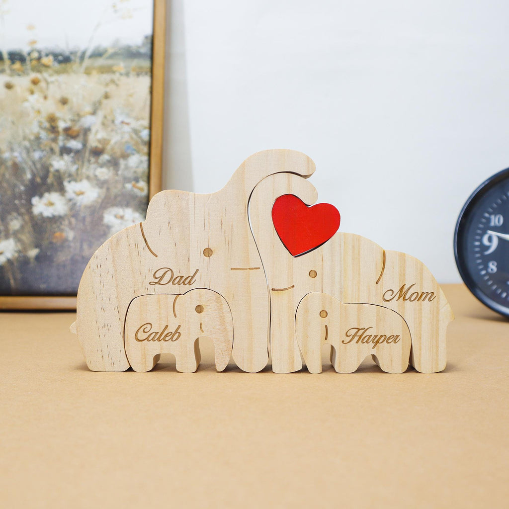 Personalized Wooden Elegant Family Puzzle