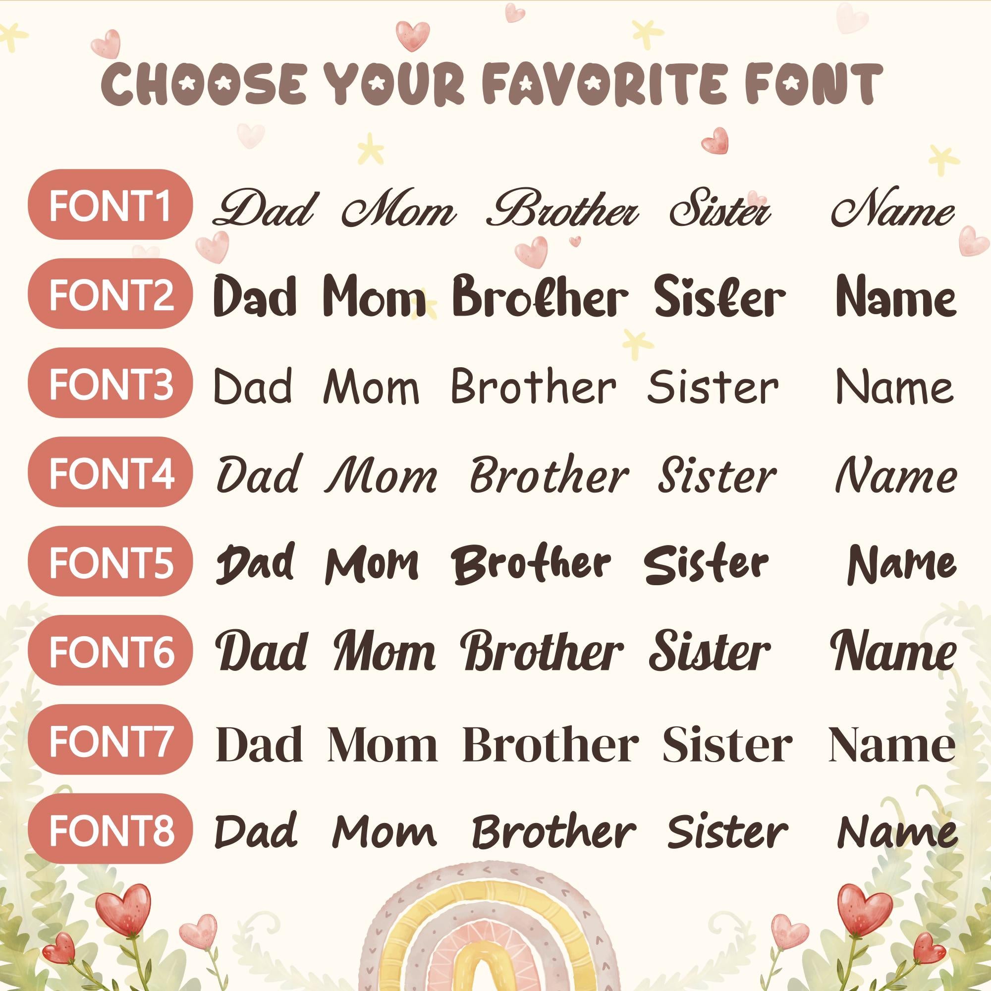 Personalized Wooden Elegant Family Puzzle